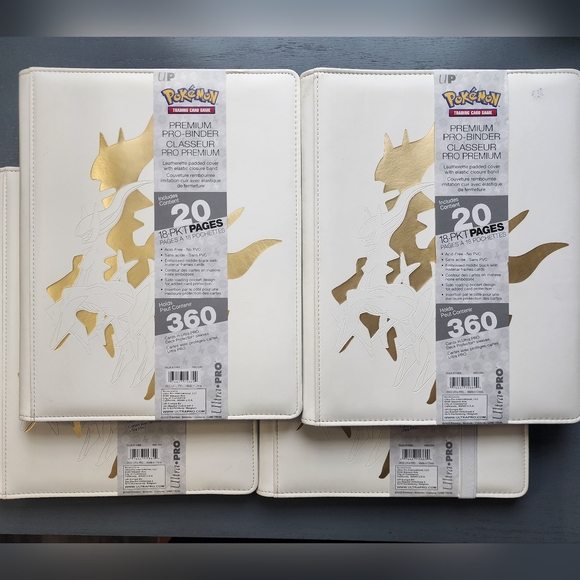 Arceus Ultra Pro Pokemon Binder. 9 Pocket. 360 Cards. Side Loading. New